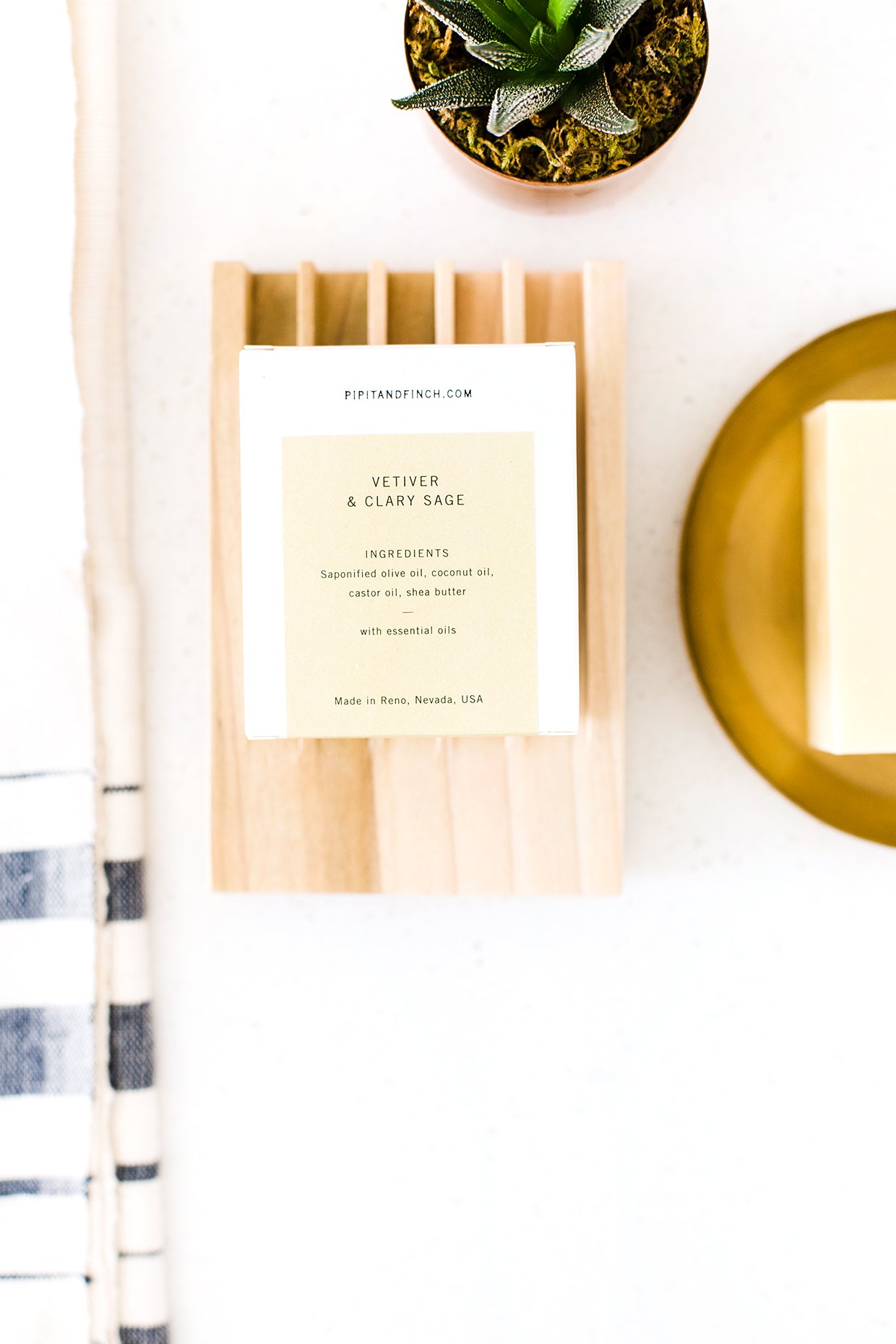Vetiver + Clary Sage Olive Oil Soap